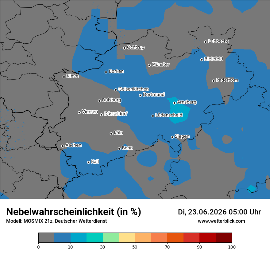 Modellkarte MOSMIX – prob_fog – nrw