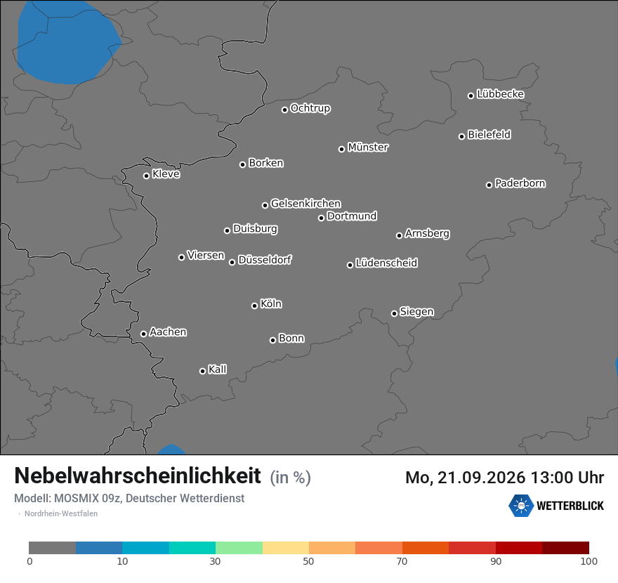 Modellkarte MOSMIX – prob_fog – nrw