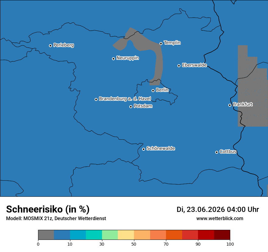Modellkarte MOSMIX – schnee – bb