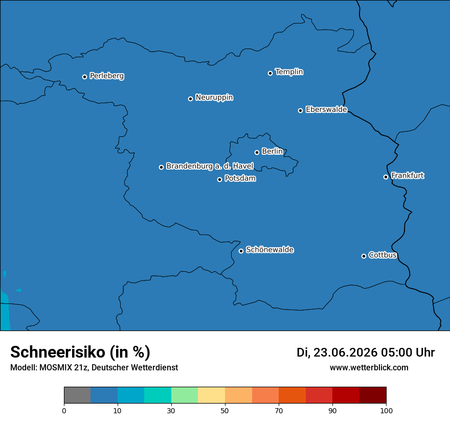 Modellkarte MOSMIX – schnee – bb