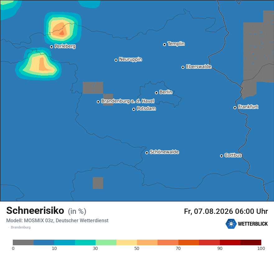 Modellkarte MOSMIX – schnee – bb