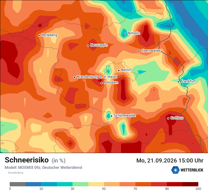 Modellkarte MOSMIX – schnee – bb