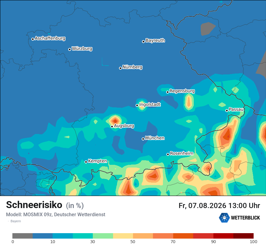 Modellkarte MOSMIX – schnee – by