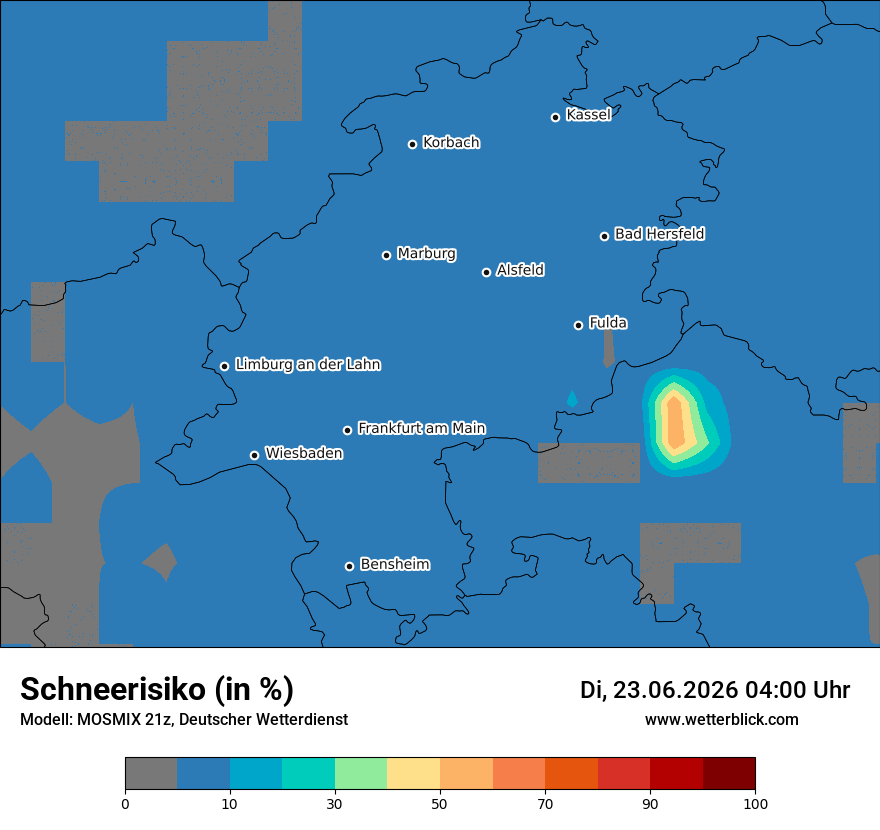 Modellkarte MOSMIX – schnee – he