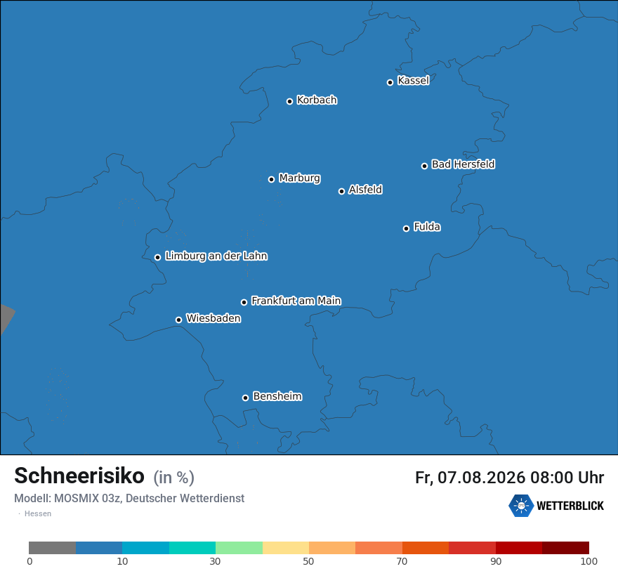 Modellkarte MOSMIX – schnee – he