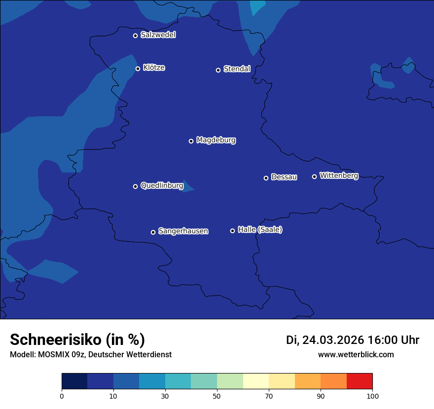 Modellkarte MOSMIX – schnee – st