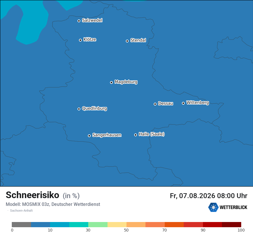 Modellkarte MOSMIX – schnee – st