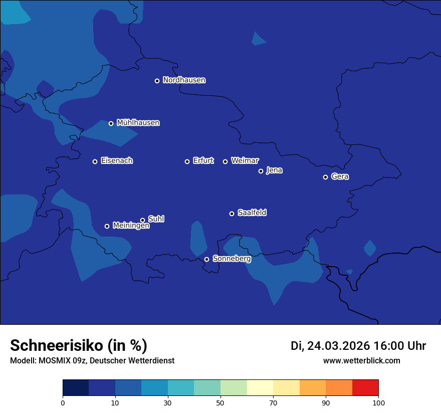 Modellkarte MOSMIX – schnee – th