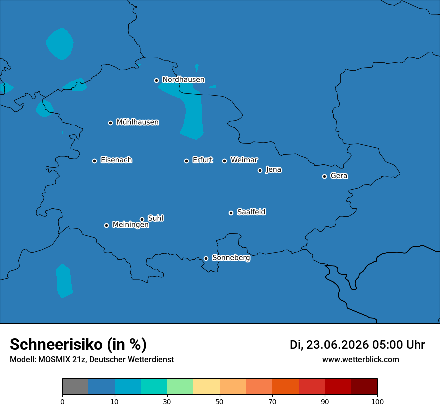 Modellkarte MOSMIX – schnee – th