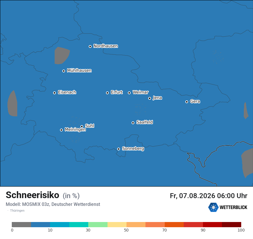 Modellkarte MOSMIX – schnee – th