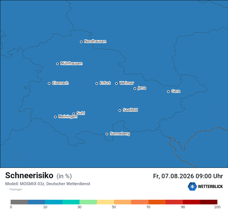 Modellkarte MOSMIX – schnee – th