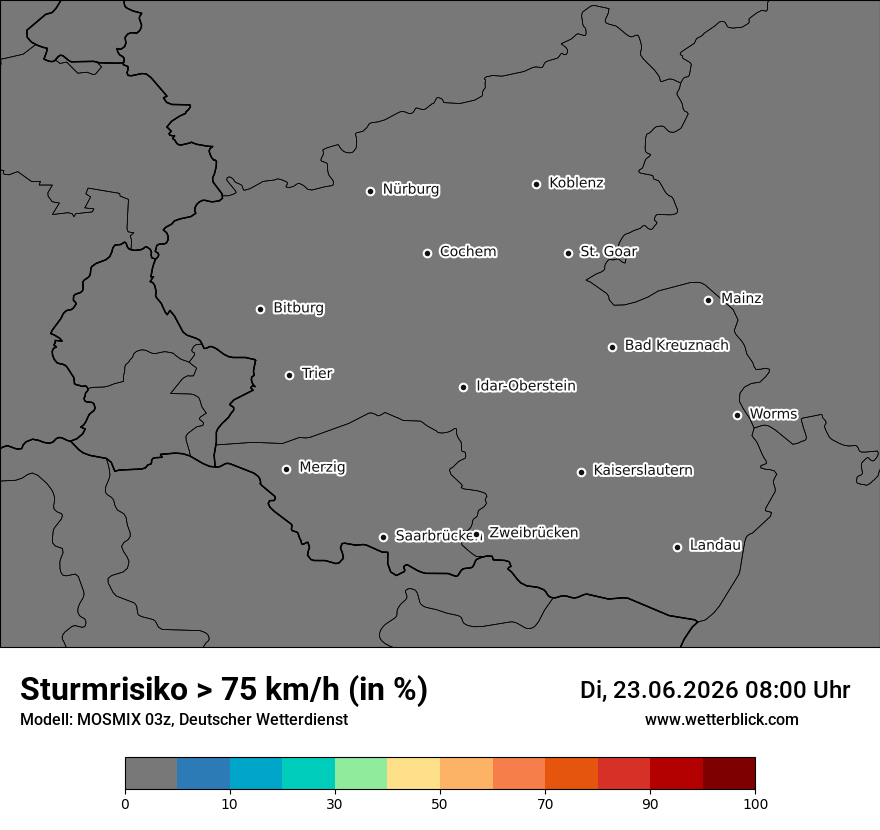Modellkarte MOSMIX – sturm – rp