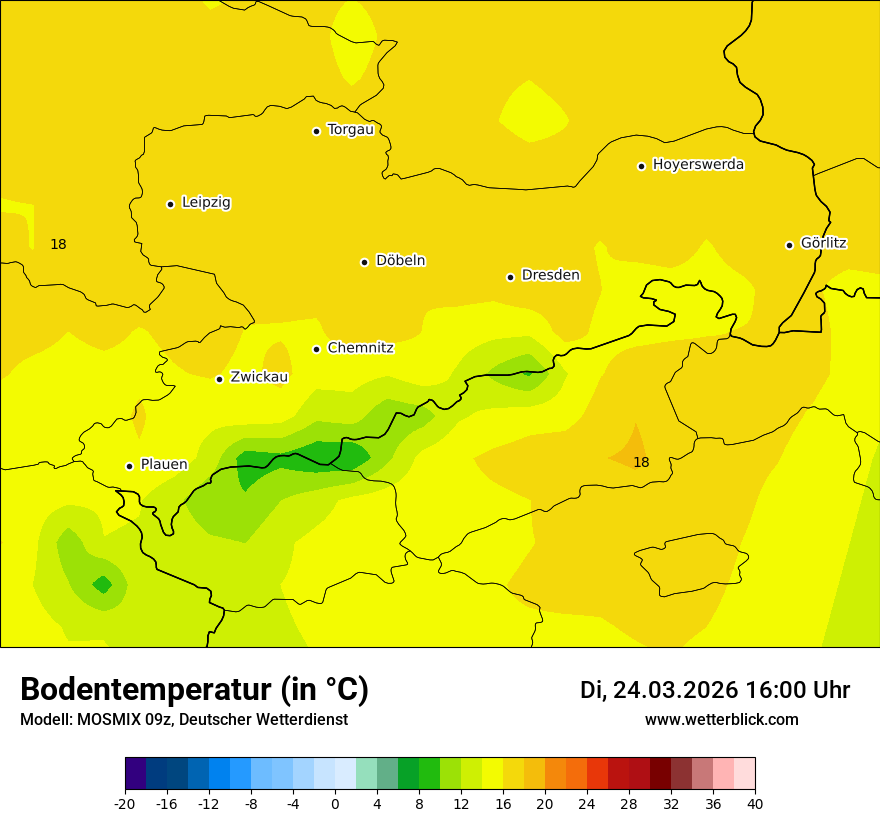 Modellkarte MOSMIX – t_g – sn