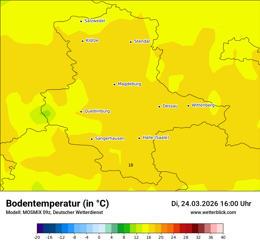 Modellkarte MOSMIX – t_g – st
