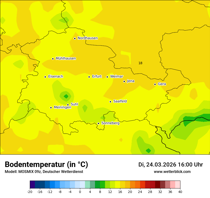 Modellkarte MOSMIX – t_g – th