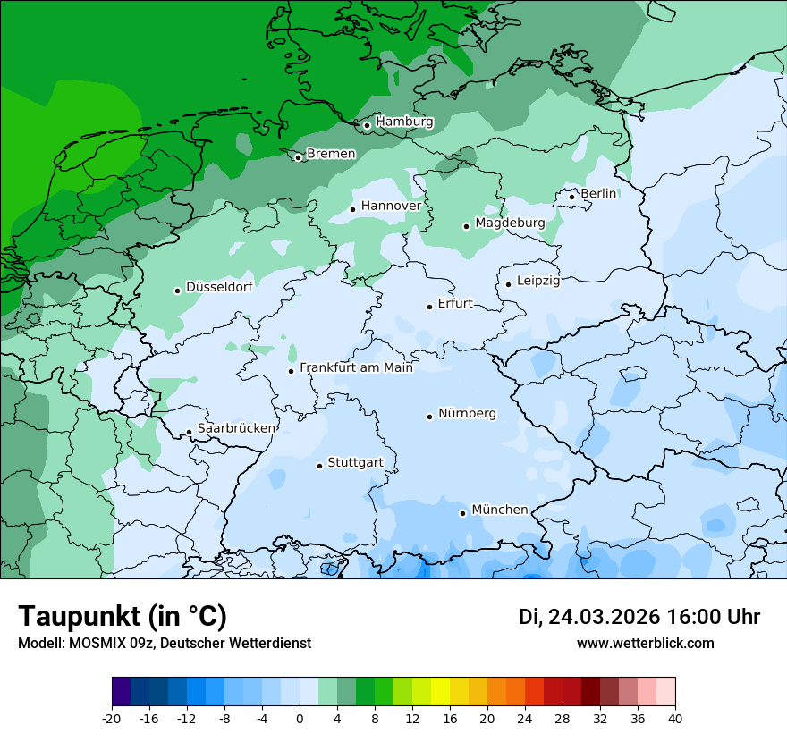 Modellkarte MOSMIX – td – deutschland