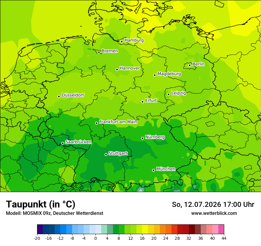 Modellkarte MOSMIX – td – deutschland