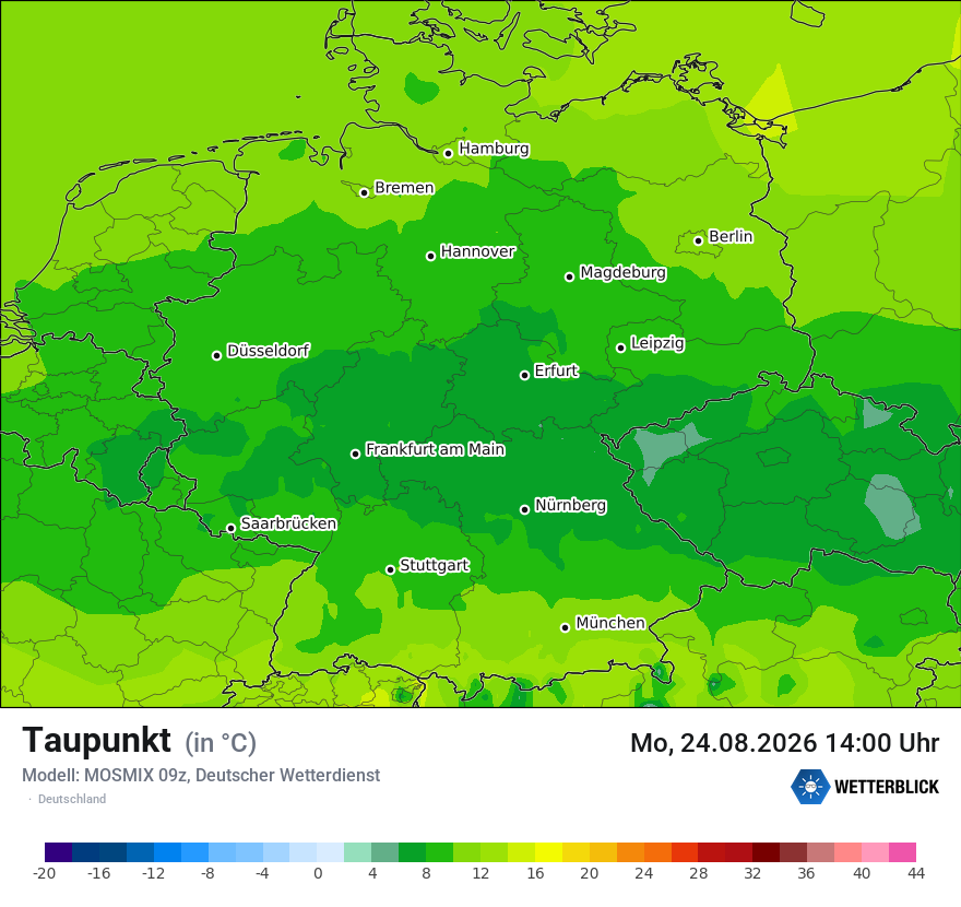 Modellkarte MOSMIX – td – deutschland
