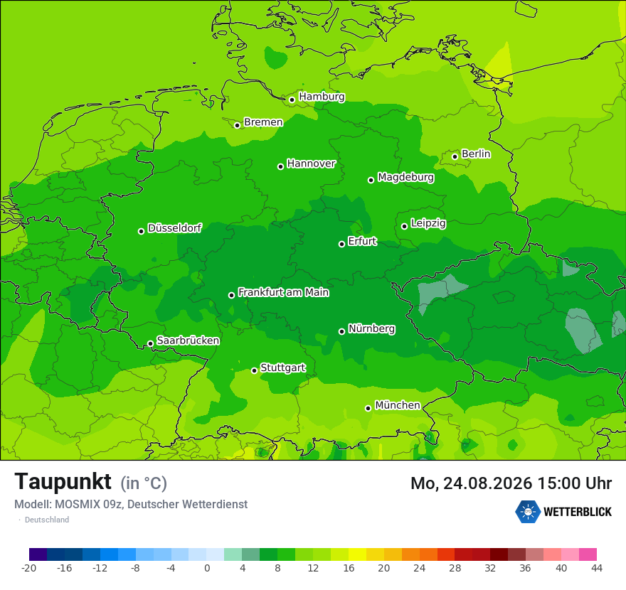 Modellkarte MOSMIX – td – deutschland