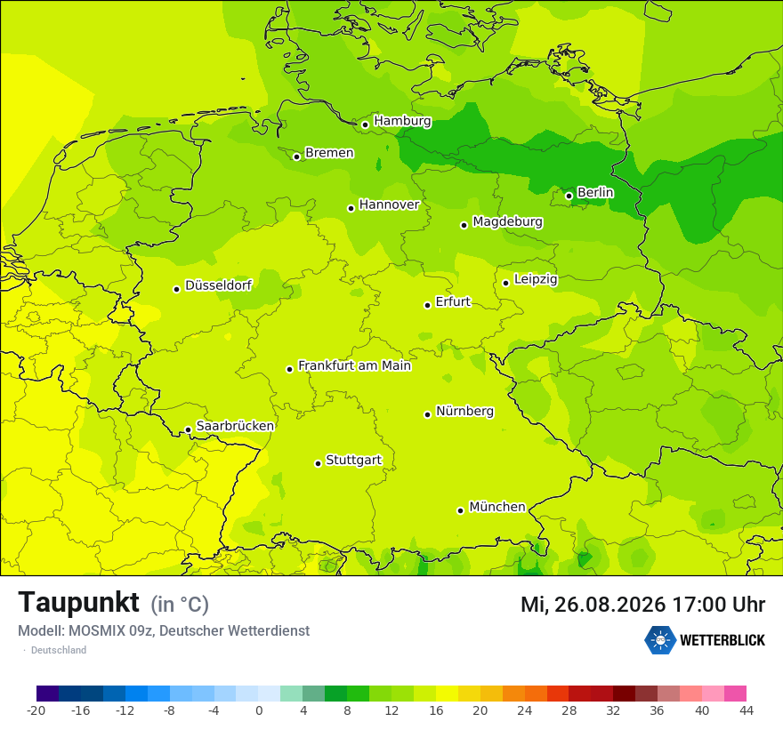 Modellkarte MOSMIX – td – deutschland
