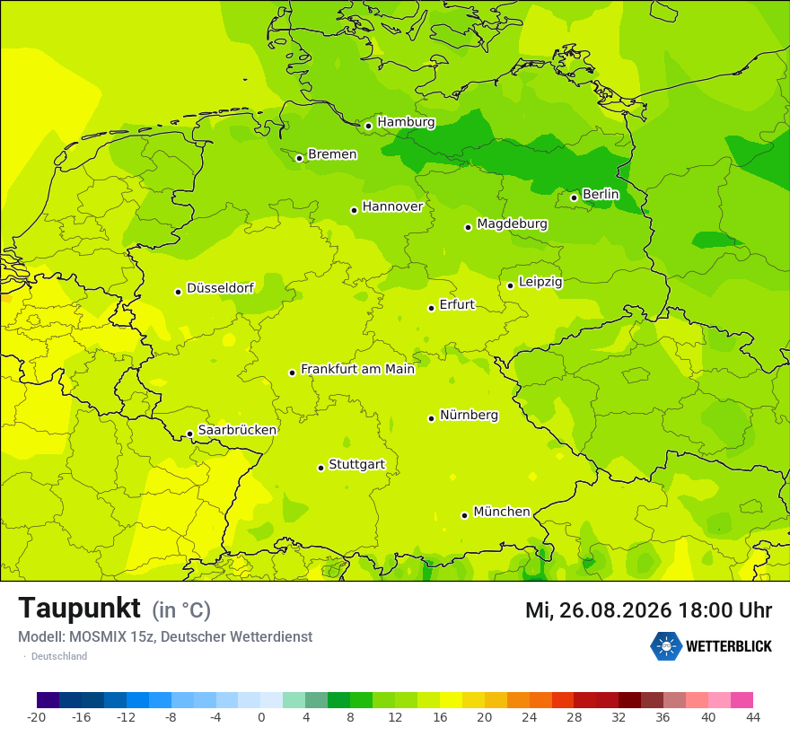 Modellkarte MOSMIX – td – deutschland