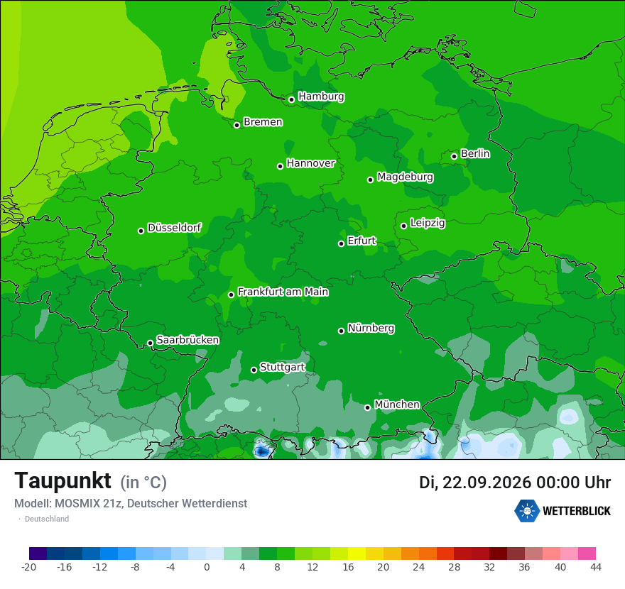 Modellkarte MOSMIX – td – deutschland
