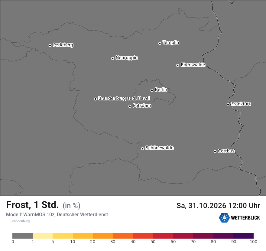 Modellkarte WARNMOS – frost – bb