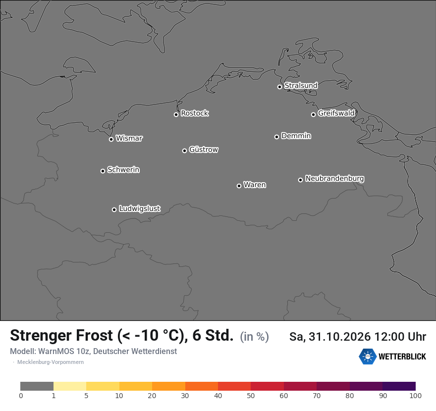 Modellkarte WARNMOS – frost_streng – mv