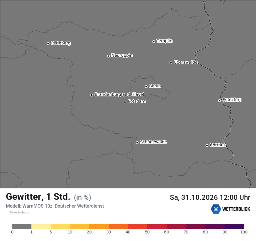 Modellkarte WARNMOS – gewitter – bb
