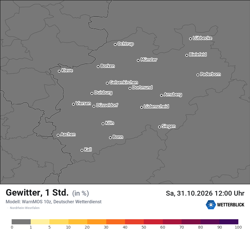 Modellkarte WARNMOS – gewitter – nrw