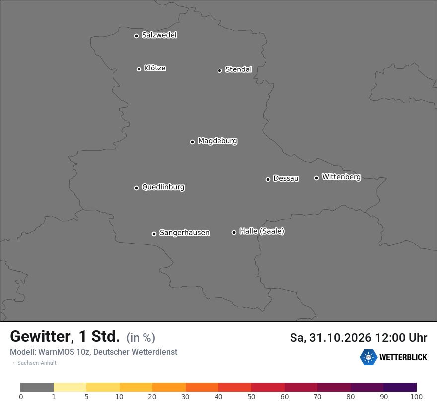 Modellkarte WARNMOS – gewitter – st