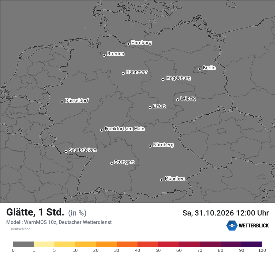 Modellkarte WARNMOS – glaette – deutschland