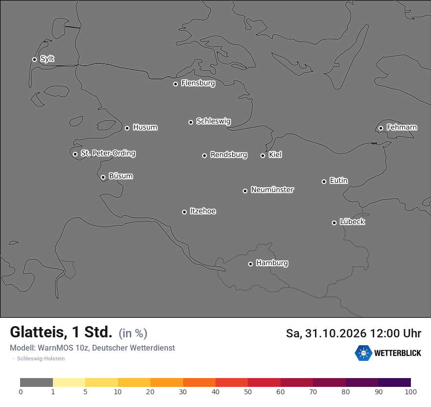 Modellkarte WARNMOS – glatteis – sh