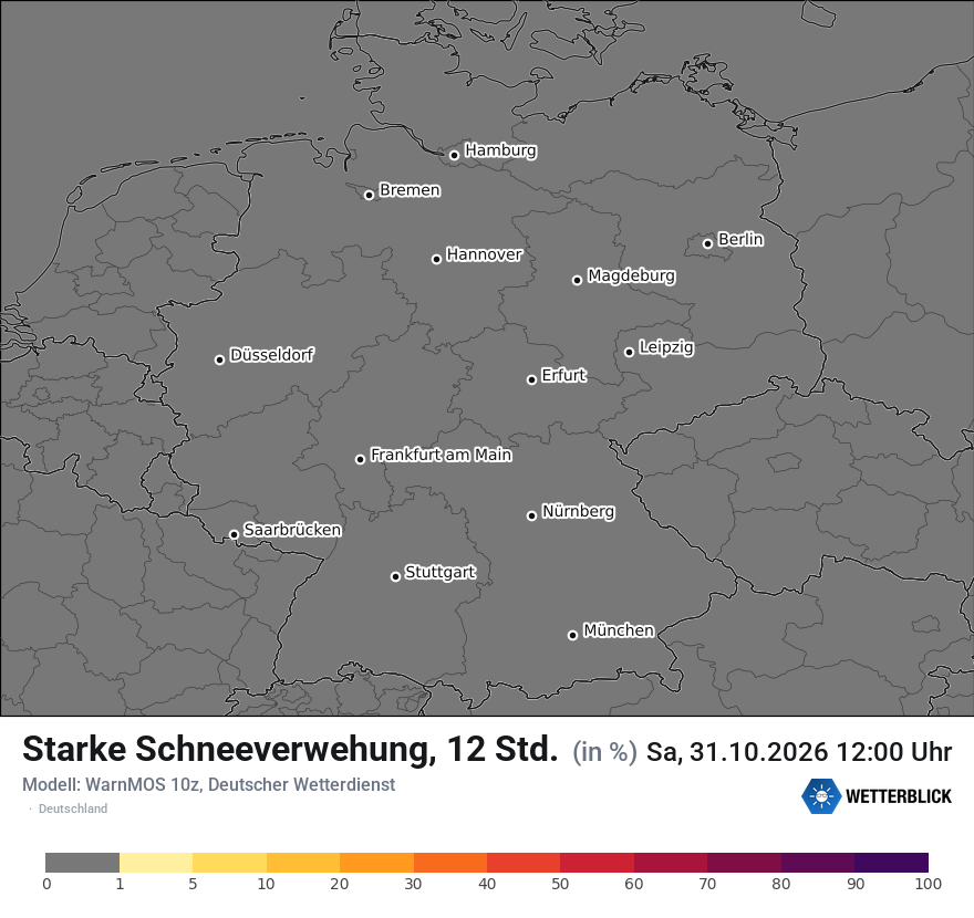 Modellkarte WARNMOS – schneeverwehung_stark – deutschland