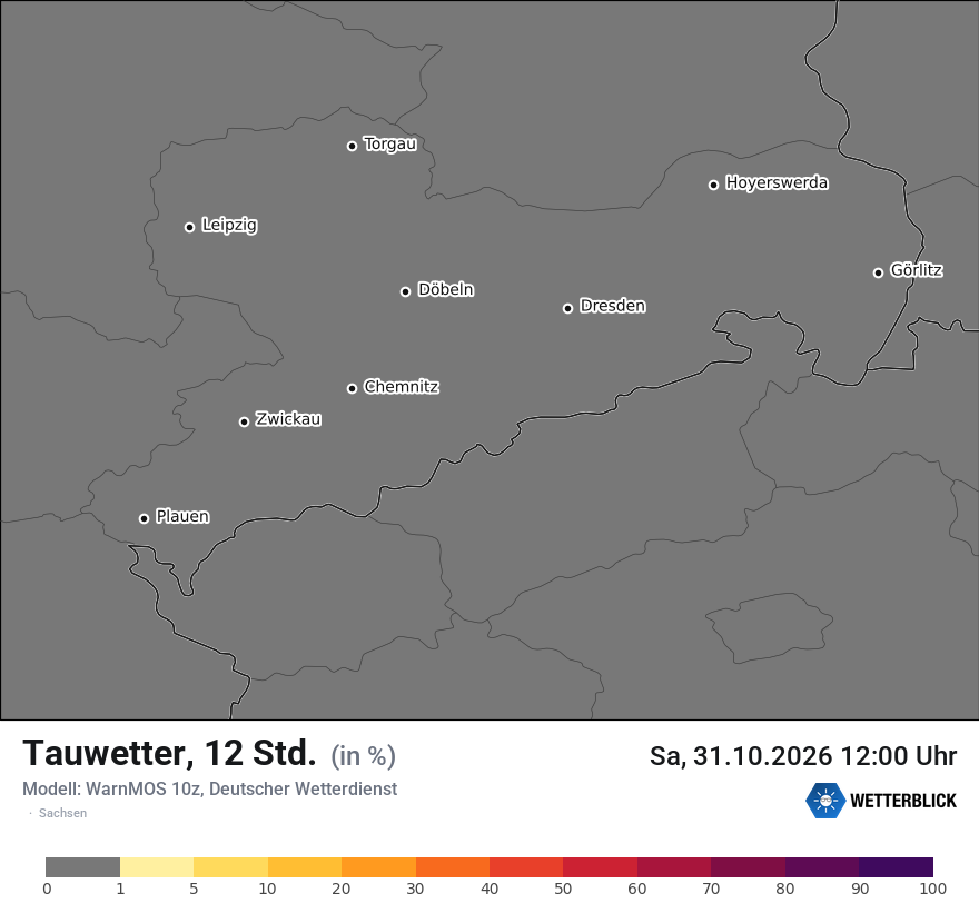 Modellkarte WARNMOS – tauwetter – sn